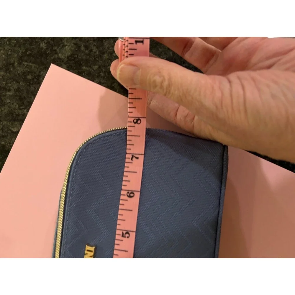 Missoni Blue Chevron Cosmetic Bag Pouch
